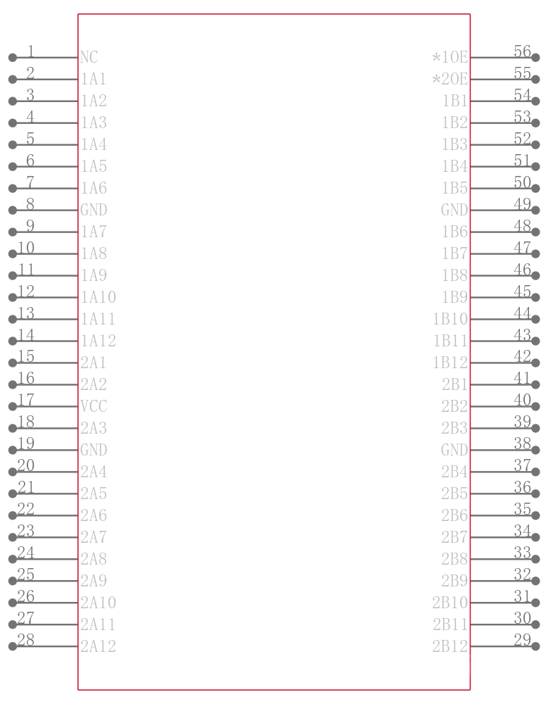 SN74CBT16211ADGGR引脚图