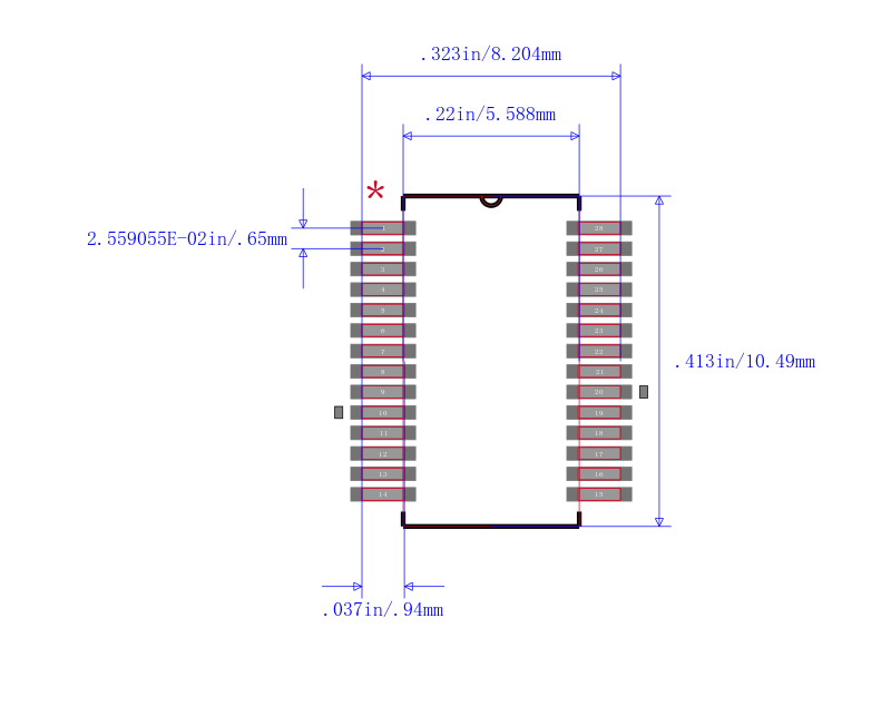SN65C3238EDB封装图