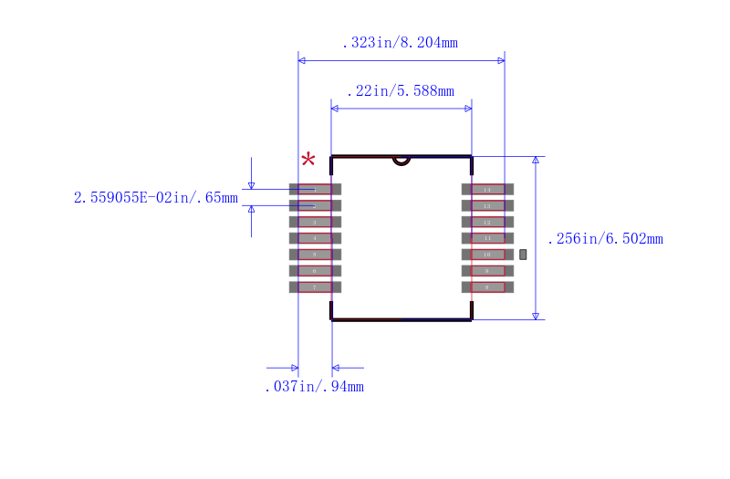 SN75C188DBR封装图