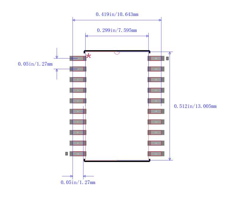 SN75C3222DWG4封装图