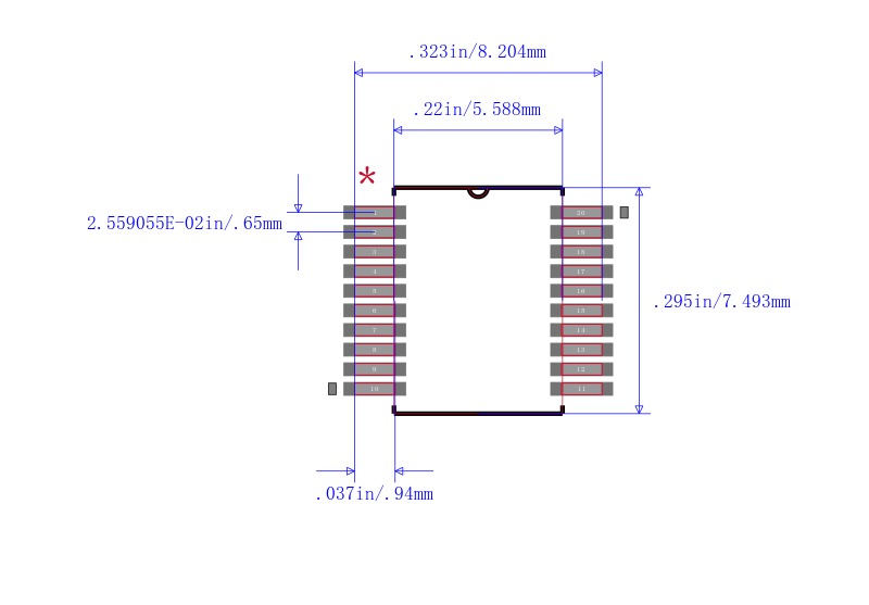 SN75C3223EDB封装图