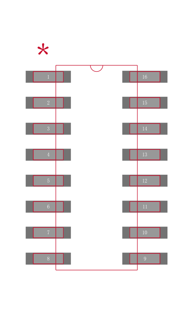 SN75LVDS32D封装焊盘图