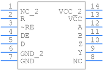 SN65ALS180D引脚图