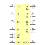 SN65C1167ENSR引脚图