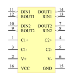 SN65C3232PW引脚图