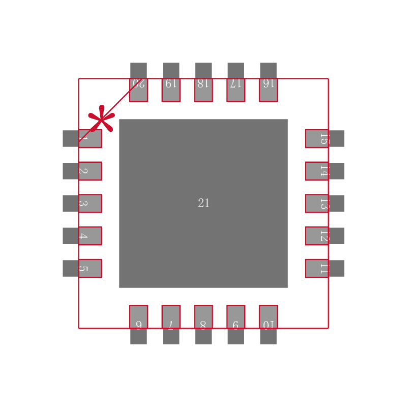 ATA6626-PGPW封装焊盘图