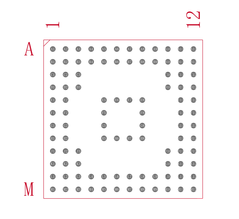 ATSAME70N20A-CNT封装焊盘图