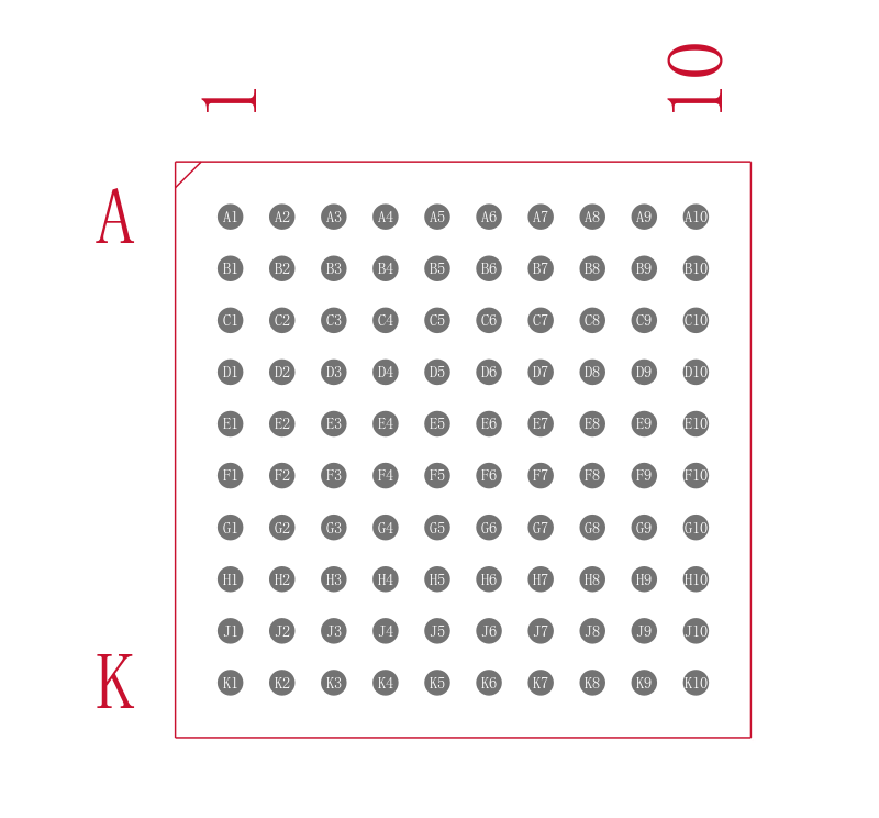 ATSAMS70N21A-CN封装焊盘图