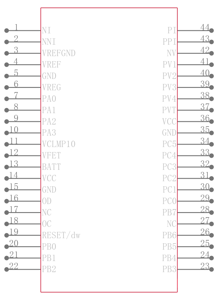 ATMEGA16HVB-8X3引脚图