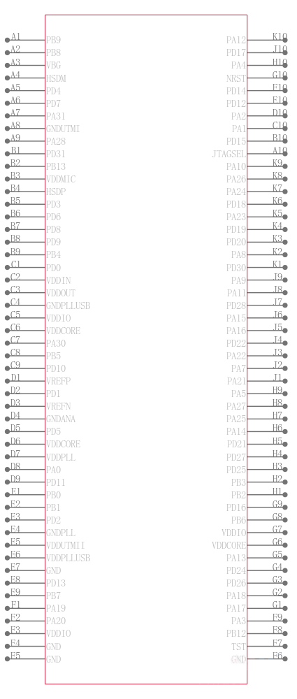 ATSAMS70N20A-CN引脚图