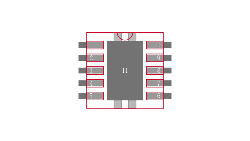 SI3462-E01-GMR封装焊盘图