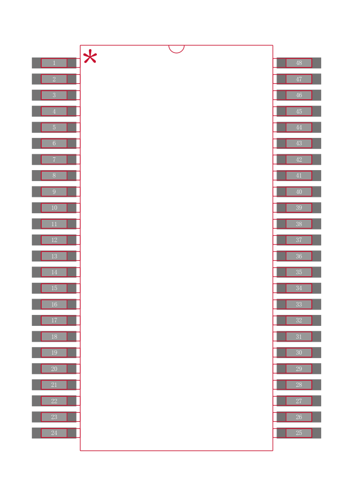 SN752232DL封装焊盘图