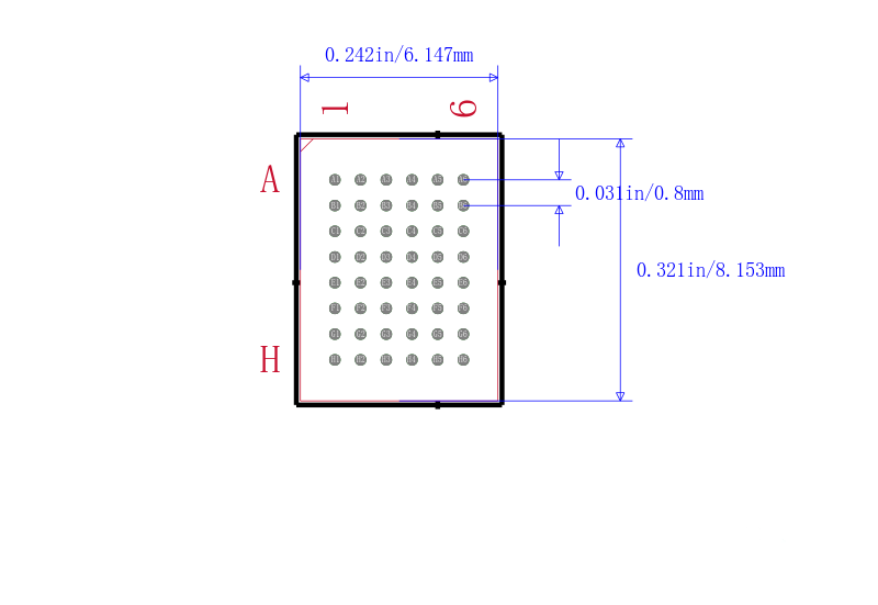 S29JL032J70BHI320封装图