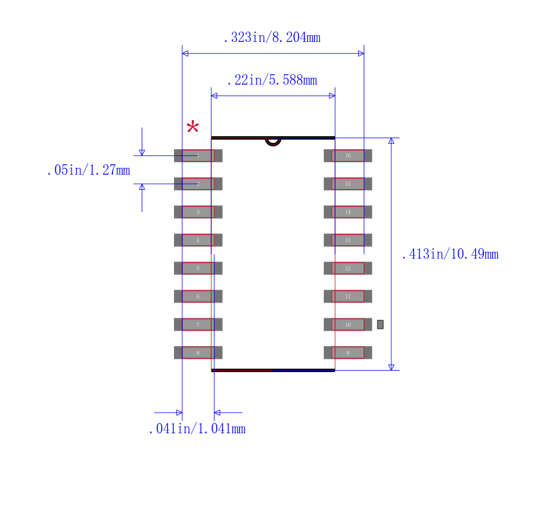 SN74LS123NSR封装图