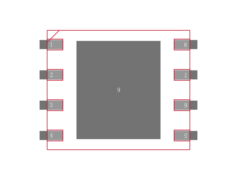 S25FS128SAGNFI100封装焊盘图