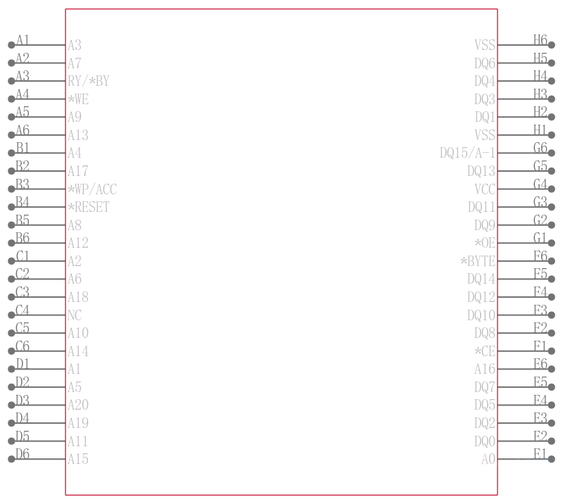 S29JL032J70BHI320引脚图