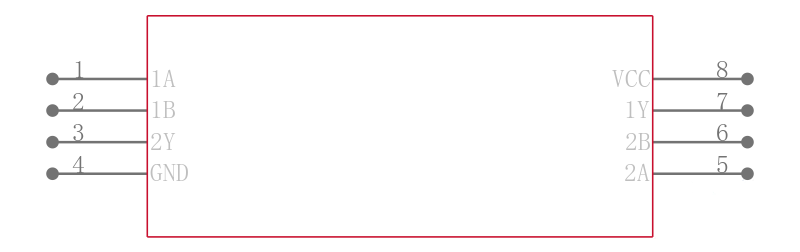 SN74AUP2G02DCUR引脚图