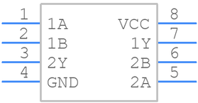 SN74LVC2G32DCUR引脚图