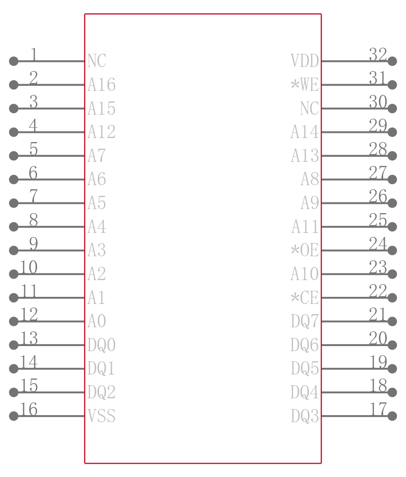 SST39LF010-55-4C-NHE引脚图