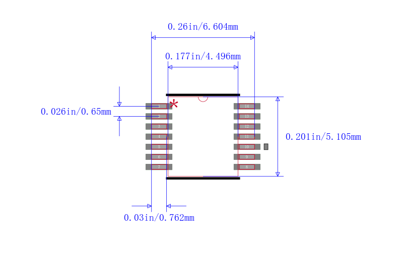 SN74HC11PWG4封装图