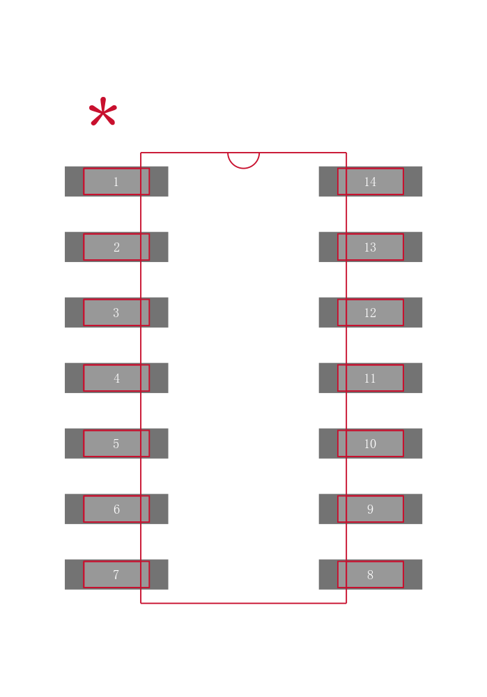 SN74AS11D封装焊盘图