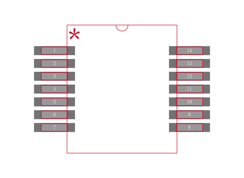 SN74LV32ADBRE4封装焊盘图