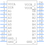 SN74LVC8T245PWR引脚图