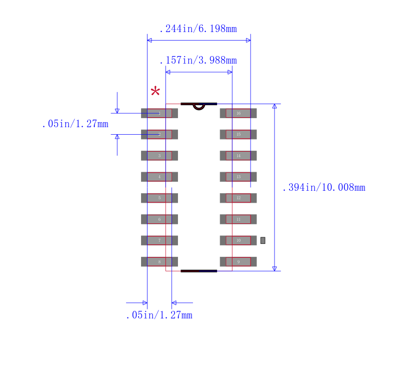 SN74AHC595D封装图