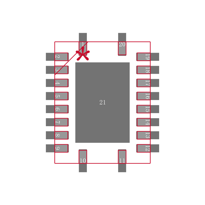 SN74LV373ATRGYR封装焊盘图