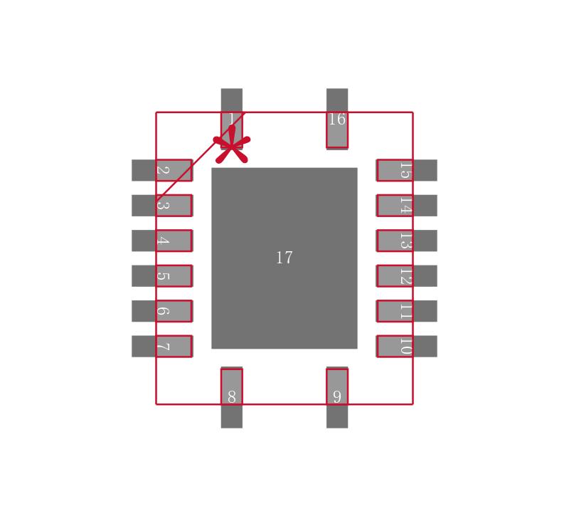 SN74LV595ARGYRG4封装焊盘图