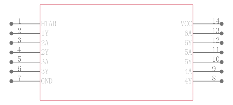 SN74LS07NSRG4引脚图