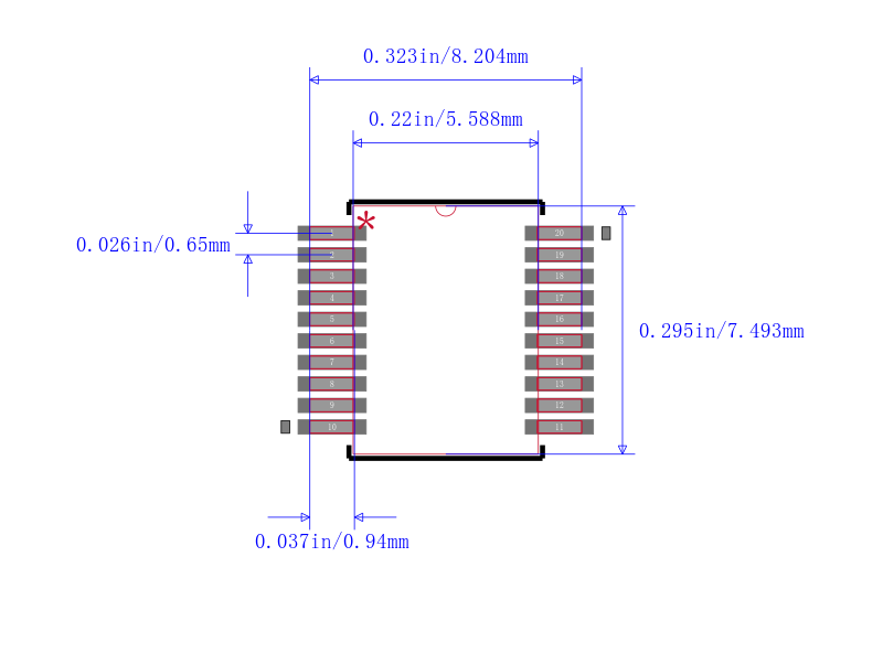 SN74ABTR2245DBRG4封装图