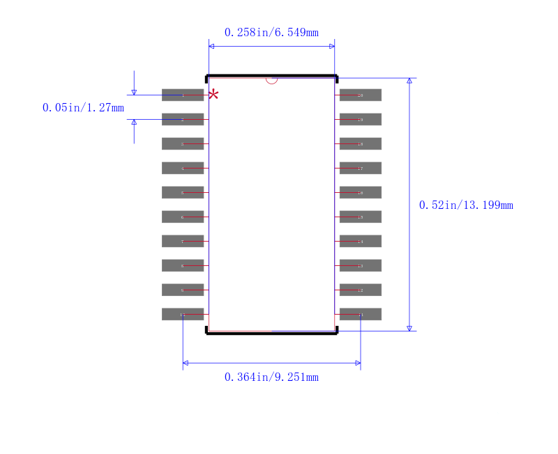 SN74ALS621ADWR封装图