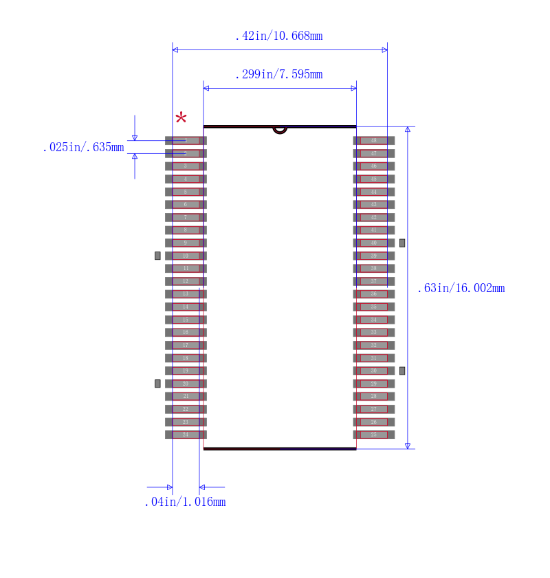 SN74ALVCH16373DL封装图