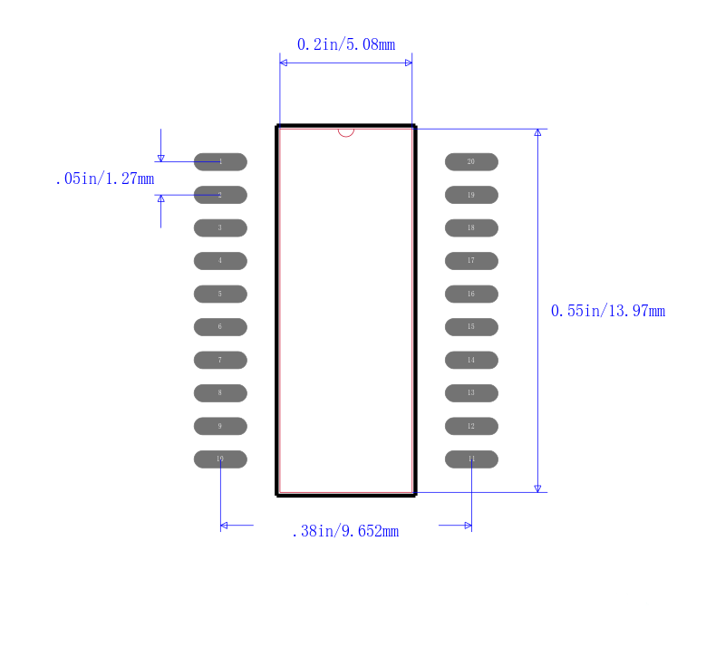 SN74BCT2240DW封装图