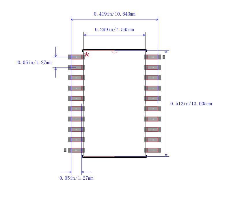 SN74HC374DWG4封装图