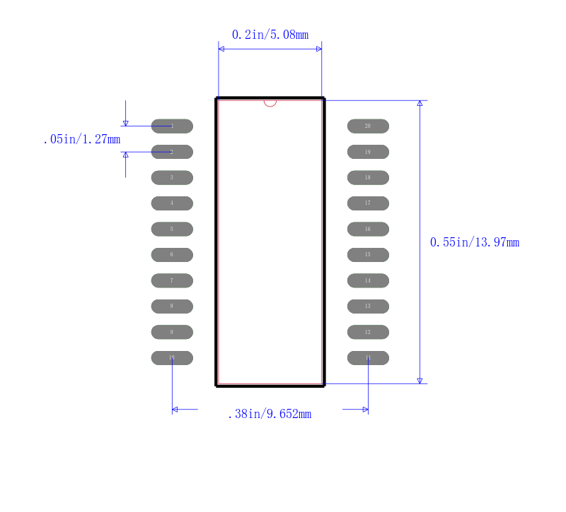 SN74LS240DBR封装图