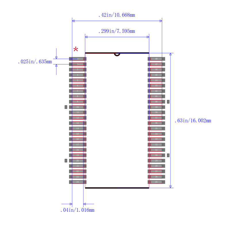 SN74LVC16T245DL封装图