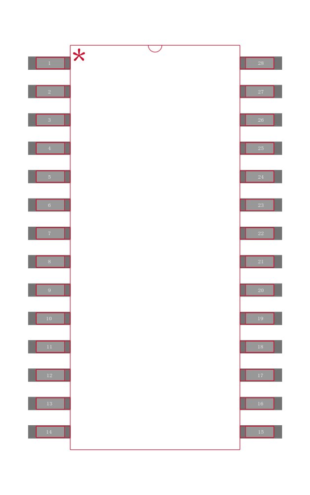 SN74ABT5401DWRG4封装焊盘图