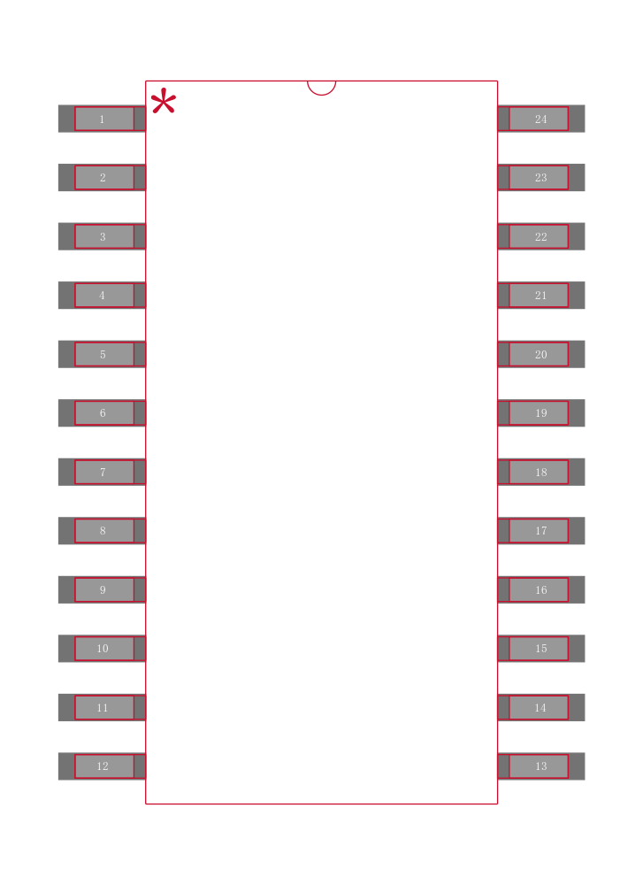 SN74ALS648ADWRG4封装焊盘图