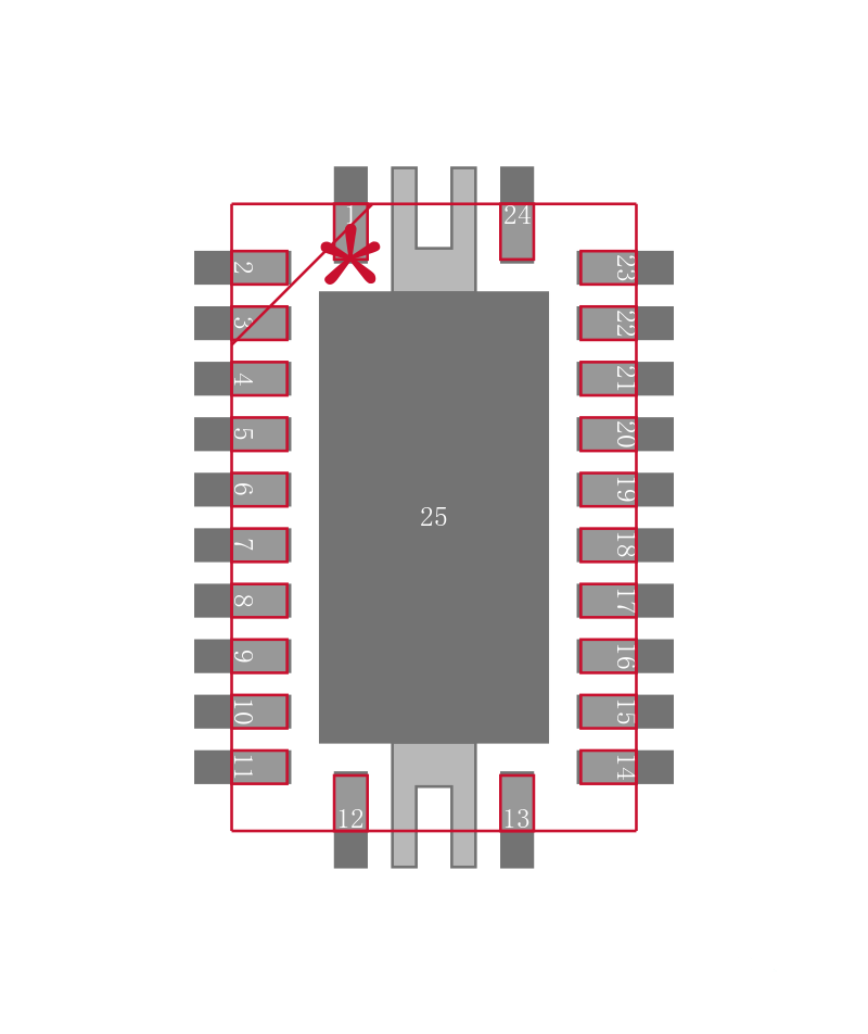 SN74AVCH8T245RHLR封装焊盘图