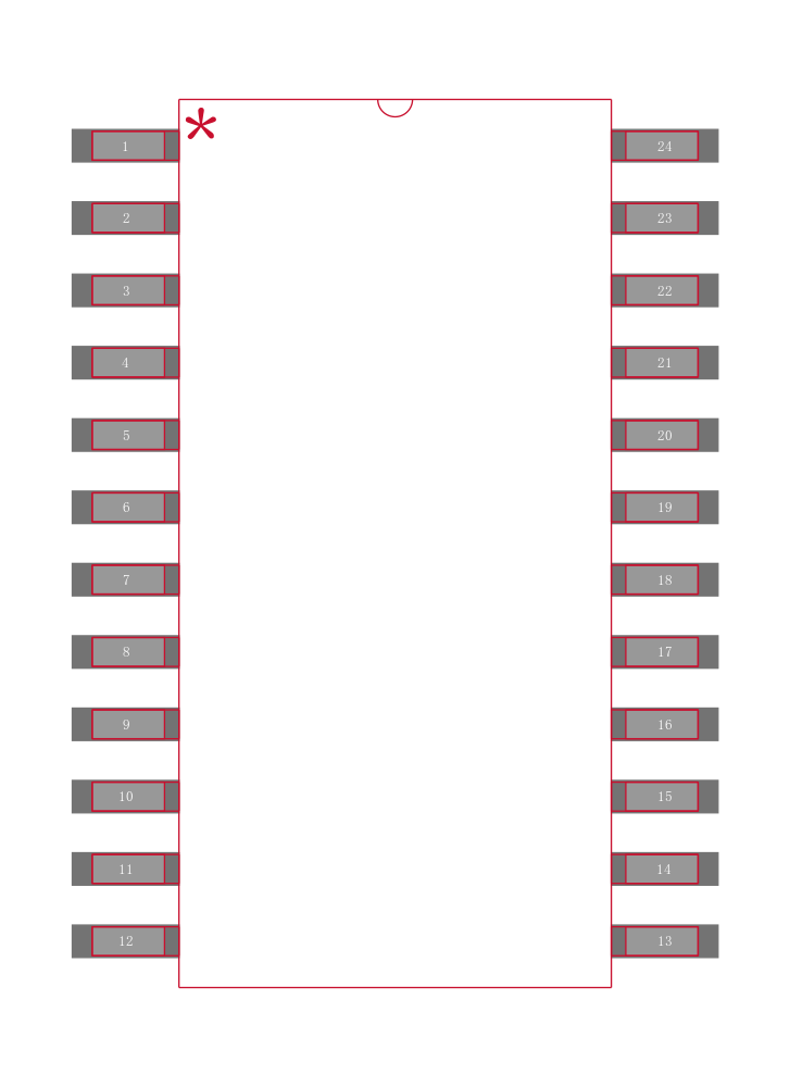 SN74LS652DWRG4封装焊盘图
