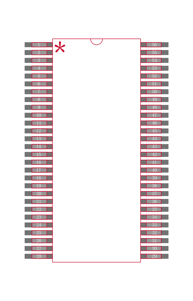 SN74LVC16646ADGVR封装焊盘图