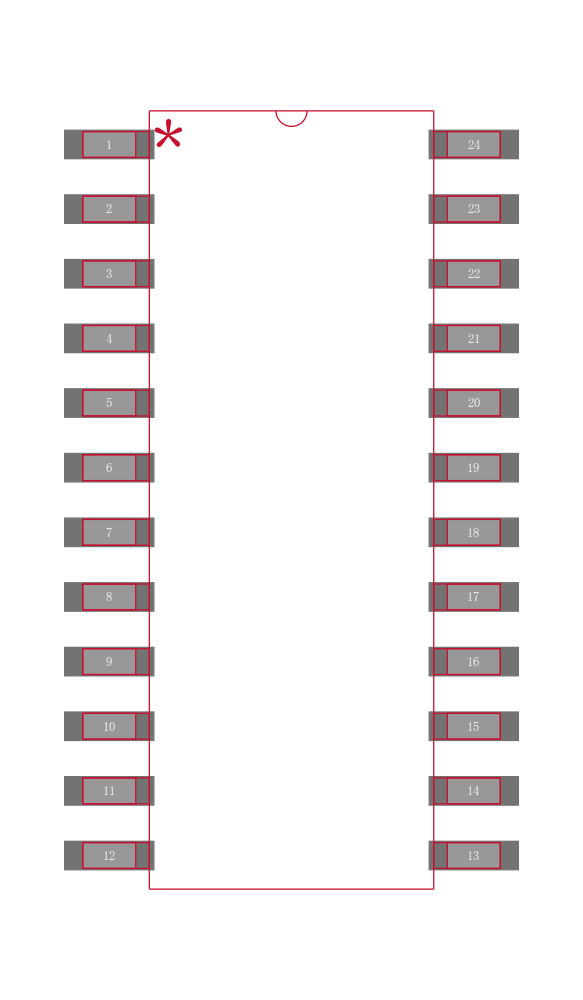 SN74LVC861ANSR封装焊盘图