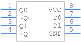 SN65EPT22DGKR引脚图