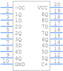 SN74LS374DW引脚图