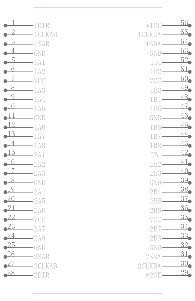 SN74LVC16646ADGVR引脚图