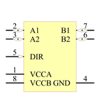 SN74LVC2T45DCTRE4引脚图