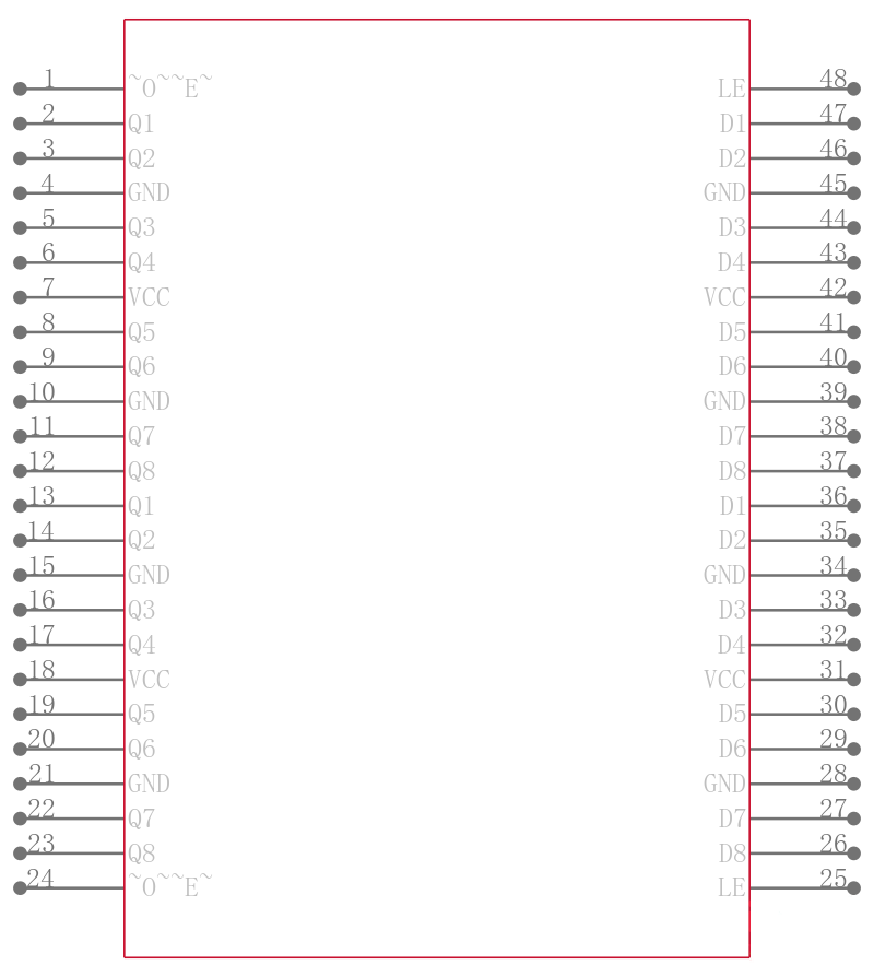 SN74LVTH16373DLG4引脚图