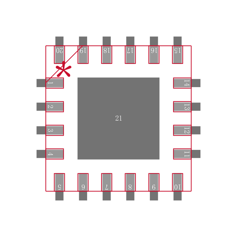 SI3402-B-GMR封装焊盘图